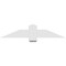 Ekena Millwork Eugene Architectural Grade PVC Gable Bracket, 48"W x 10"H x 2"D x 6"F, 5/12 Pitch GBP048X10X0206EUG00 - alternate 3
